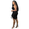 Plus Size Clothing Dress Wholesale Elegant Party Outfits Bandage Draped Tank Slip Maxi Dresses for Women Summer  Dropshipping