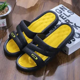 Popular men's slippers wear Korean sandals slippers in summer Fashion personality thick beach home bathroom slippers bathroom