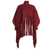 Womens Plus Size Fashion Tops Streetwear Solid Fall Clothes Ladies Elegant Tops and Blouses with Tassel Wholesale Dropshipping