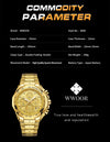 Relogio Masculino WWOOR Mens Watches 2024 Top Brand Luxury Wrist Watches For Men Gold Big Golden Male Chronograph Wristwatch Man