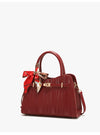 Fancy Red Middle-Aged Mother Bag Accessible Luxury Handbag 2025 Autumn Easiest for Match Fashion Wedding Bag Large-Capacity Crossbody Bag