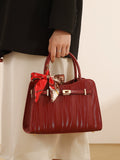 Fancy Red Middle-Aged Mother Bag Accessible Luxury Handbag 2025 Autumn Easiest for Match Fashion Wedding Bag Large-Capacity Crossbody Bag