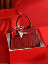 Fancy Red Middle-Aged Mother Bag Accessible Luxury Handbag 2025 Autumn Easiest for Match Fashion Wedding Bag Large-Capacity Crossbody Bag