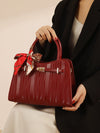 Fancy Red Middle-Aged Mother Bag Accessible Luxury Handbag 2025 Autumn Easiest for Match Fashion Wedding Bag Large-Capacity Crossbody Bag