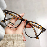 Women's Round Frame Myopia Glasses Vintage Transparent Minus Diopter Glasses Unisex Trend Blue Light Blocking Near Sight Eyewear