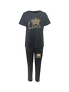 Plus Size Europe and America New Summer  Women's Printed Comfortable Casual Set