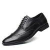 New men's plus size retro business formal fashion leather shoes, British casual block fashion shoes