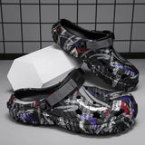 Plus Size 47 Summer Men Sandals Clogs Outdoor Garden Clogs Hole Shoes Male Casual Shoes Water Shoes Comfort Home Soft Slippers