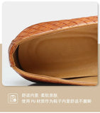 Men Leather Casual Shoes Checkered Man Loafers Coiffeur Leather Shoes Fashion Driving Mens Shoes Sapato Social Masculino