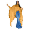 SOMO Plus Size Women Clothes Pleated Long Cape Shirt Bat Full Sleeve Irregularity Blouse Top One Size Loose Dropshipping 2023