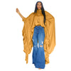 SOMO Plus Size Women Clothes Pleated Long Cape Shirt Bat Full Sleeve Irregularity Blouse Top One Size Loose Dropshipping 2023