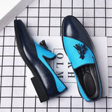 Mens Dress Shoes 2025 New Casual Leather Shoes Men Business Dress Leather Shoes Trend Versatile  Loafers  Pointed Toe Slip-On