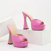 Fashion New Design Platform Slippers Women's Gladiator Sandals Spike High Heel 2022 Summer Peep Toe Pumps Party Shoes Large Size