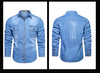 Plus Size 5XL Spring Long Sleeve Loose Denim Shirts Men Pure Cotton Shirt High Quality Male Autumn Fashion Casual Outwear Shirts