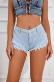 4013 # Sexy New High Waist Elastic Plus Size Cake Skirt Trousers Casual Denim Shorts Women's Jeans
