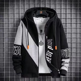 Trendy Spring Autumn Sweatshirt Men's Jacket for Youth Large Size Cool School Uniform Middle School Student Men's Wear Ballpark