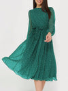 Women Dress 2025 Fashion Spring Summer Latest Unique Leisure Vacation Storm Point Long Sleeved Long Skirt Dress Women's Clothing