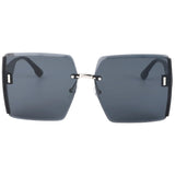Women's Sun Glasses Vintage Square Sunglasses Woman Classic Retro Gradient Mirror Frameless Sun Glasses Female Fashion