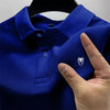 2025 summer new men's polo collar shirt casual comfortable fashionable versatile high quality short-sleeved printed T-shirt tops