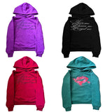 Harajuku zip up Hoodie Fashion Vintage Alphabet print pattern Y2K Casual Oversized Hoodie Men women Sweatshirt HipHop Streetwear