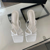 Sexy Women High Heels Slippers Designer Heeled Sandals Woman Shoes 2025 Summer Stilettos Pumps Elegant Shallow Chaussures Femme