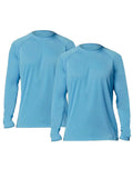 Plus Size Men's Solid T-shirt Fashion Casual Long Sleeve Tees UV Sun Protection Tops For Outdoor/workout Men's Clothing