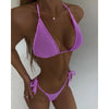 New Fashion Sexy Bikini Solid Swimsuit Women Swimwear Push Up Set Brazilian Bathing Suit Summer Beach Wear Swimming