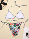 Women's Swimwear 2022 Push Up Bikini Two Pieces Swimsuits Halter Bandage Bathing Suits Sexy Thong Bikini Sets Summer Beach Wear