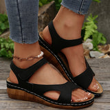 Women's Sandals 2025 Summer Sandals Women Heels Sandals Casual Wedges Footwear Summer Shoes Woman Soft Heeled Shoes