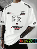 Mens Fashion Plus Size Racing Tshirt Casual Street Style Motorcycle Graphic Tees Breathable Loose 3D Short Sleeve Top Streetwear
