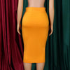Sexy Skirts for Women Bodycon High Waisted Zipper Closure Ruffles Mid Calf Fashion Elegant African Office Work Pencil Skirts New