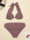 Women's Swimwear 2022 Push Up Bikini Two Pieces Swimsuits Halter Bandage Bathing Suits Sexy Thong Bikini Sets Summer Beach Wear