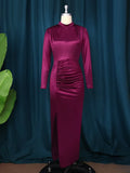 Long Dress Women Party Pleated Bandage Elegant Evening High Waist Summer Dresses Prom Formal Green Bodycon Maxi Work Vestidos