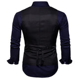 2025 Men's Formal Dress Vest Top Double Breasted Casual Tank Tops Solid Slim V-Neck Club Party Suits Vest Formal Waistcoat Men