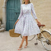 Women Dress 2025 Fashion Spring Summer Latest Unique Leisure Vacation Storm Point Long Sleeved Long Skirt Dress Women's Clothing