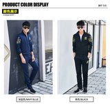 Plus Size 5XL 6XL Men's Tracksuit Autumn Clothes Sportswear Two Piece Set Men Jacket Sweatpants Male Sweatsuit Sports Suits Sets