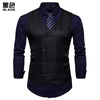 2025 Men's Formal Dress Vest Top Double Breasted Casual Tank Tops Solid Slim V-Neck Club Party Suits Vest Formal Waistcoat Men