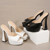 Fashion New Design Platform Slippers Women's Gladiator Sandals Spike High Heel 2022 Summer Peep Toe Pumps Party Shoes Large Size