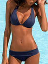 Women's Swimwear 2022 Push Up Bikini Two Pieces Swimsuits Halter Bandage Bathing Suits Sexy Thong Bikini Sets Summer Beach Wear