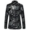 Plus Size 6XL-M Spring Luxury Men Retro Gold Print Blazers 2022 New Slim Wedding Nightclub Party Dress Men Clothing Suit Jacket