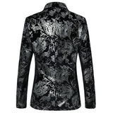 Plus Size 6XL-M Spring Luxury Men Retro Gold Print Blazers 2022 New Slim Wedding Nightclub Party Dress Men Clothing Suit Jacket