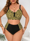 Designer Plus Size Bikini Swimsuits For Women Clothing 2025 Swimwears Women's Large Size Tankini Big Swimwear Bathing Suit Woman