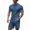 Men's Summer Sports suit Casual Fashion sports two-piece suit Sports quick-drying T-shirt shorts set Fitness Top Sports shorts