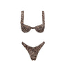 3 Pcs Leopard Bikini Swimsuit with Cover Up kimonos Swimwear Women Bathing Suit Bandage Bikini Set Swimming Suits Biquini