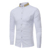 2025 Men's Summer Casual Long Sleeve Shirts Slim Fit Turn Down Collar Shirts Formal Office Business Shirts for Men Tops Big Size
