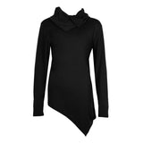 Plus Size 5XL Men's Hoodies Unbalance Hem Pocket Long Sleeve Sweatshirt For Men Clothing Autumn Turtleneck Sweatshirt Top Hoodie