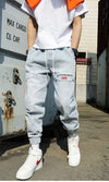 Plus Size 5XL Men's Baggy Harem Jeans Hip Hop Male Trousers Black Blue Cargo Jeans Man Fashion Streetwear Denim Jogger Pants