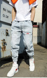 Plus Size 5XL Men's Baggy Harem Jeans Hip Hop Male Trousers Black Blue Cargo Jeans Man Fashion Streetwear Denim Jogger Pants