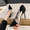 Women Evening Party High Heels New  Pumps Elegant Ladies Pointed To Black  Strappy Stripper Shoes for Women