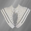 Hand-made thick soled white pearl rhinestones wedding party banquet large size canvas shoes high top casual women's shoes 35-40